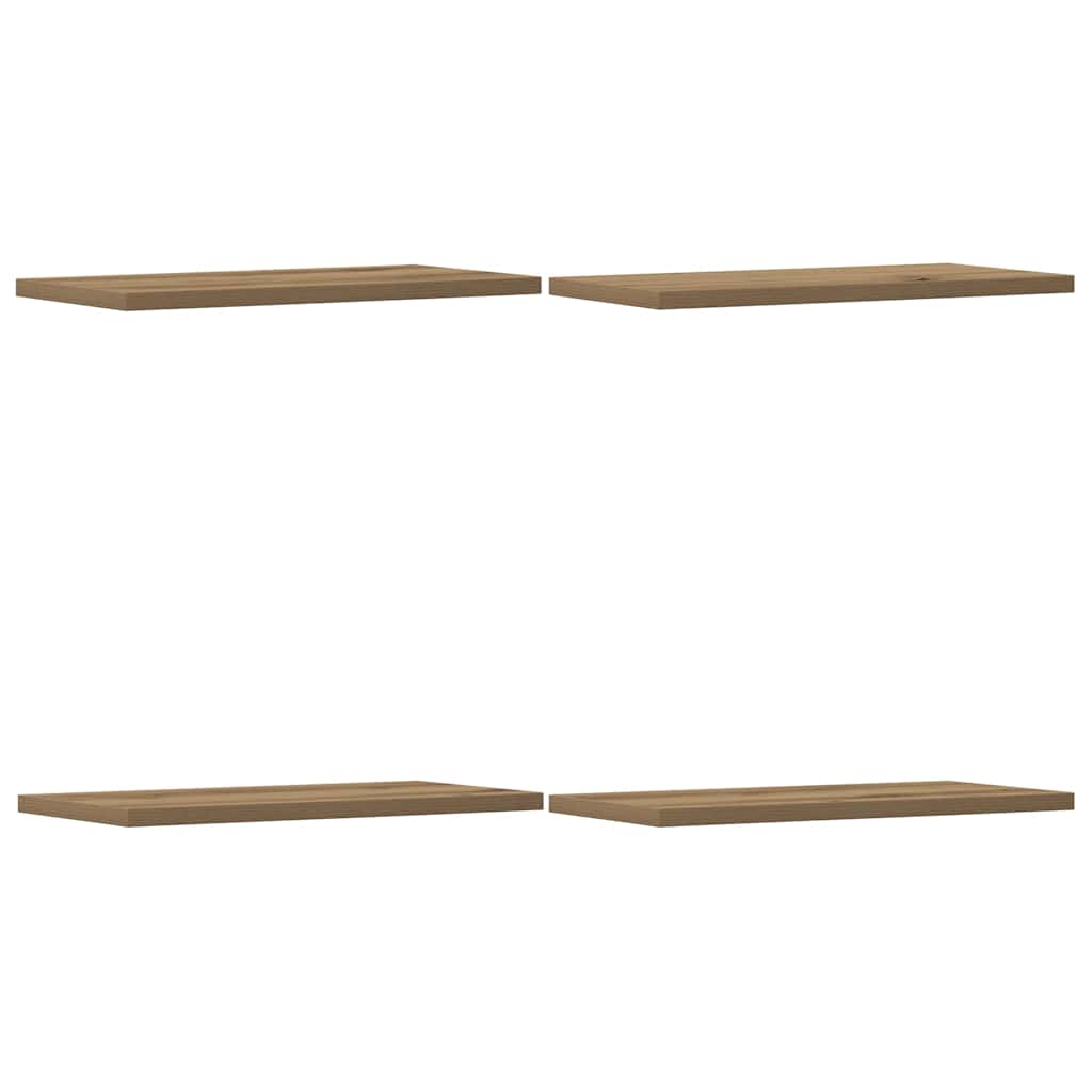 vidaXL Wall Shelves 4 pcs Artisan Oak 40x20x1,5 cm Engineered Wood