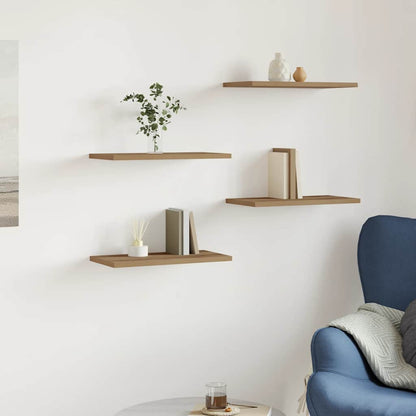 vidaXL Wall Shelves 4 pcs Artisan Oak 40x20x1,5 cm Engineered Wood