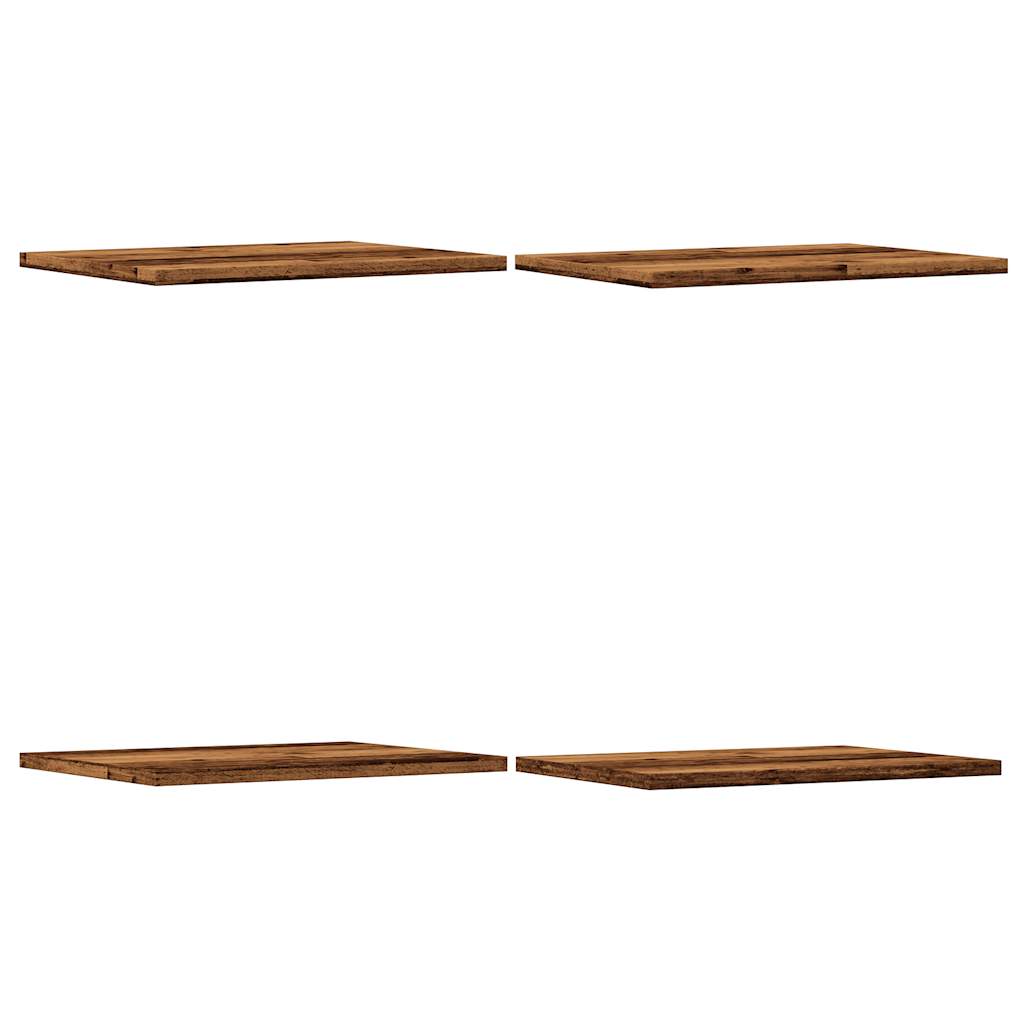 vidaXL Bookshelf Boards 4 pcs Old Wood 40x30x1,5 cm Engineered Wood
