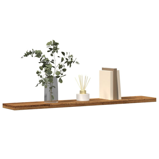 vidaXL Wall Shelves 4 pcs Old Wood 60x20x1,5 cm Engineered Wood