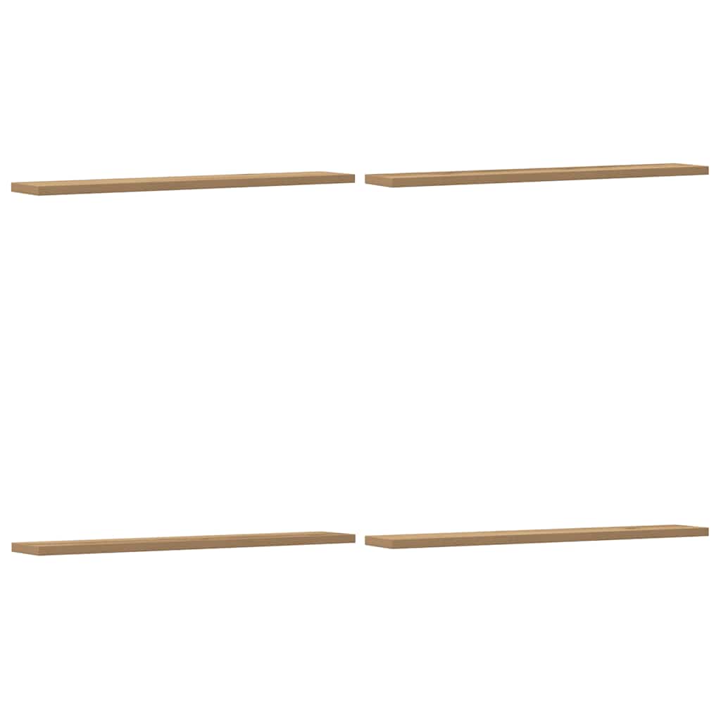vidaXL Wall Shelves 4 pcs Artisan Oak 60x20x1,5 cm Engineered Wood