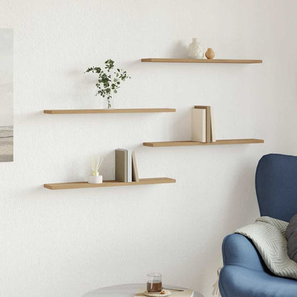 vidaXL Wall Shelves 4 pcs Artisan Oak 60x20x1,5 cm Engineered Wood