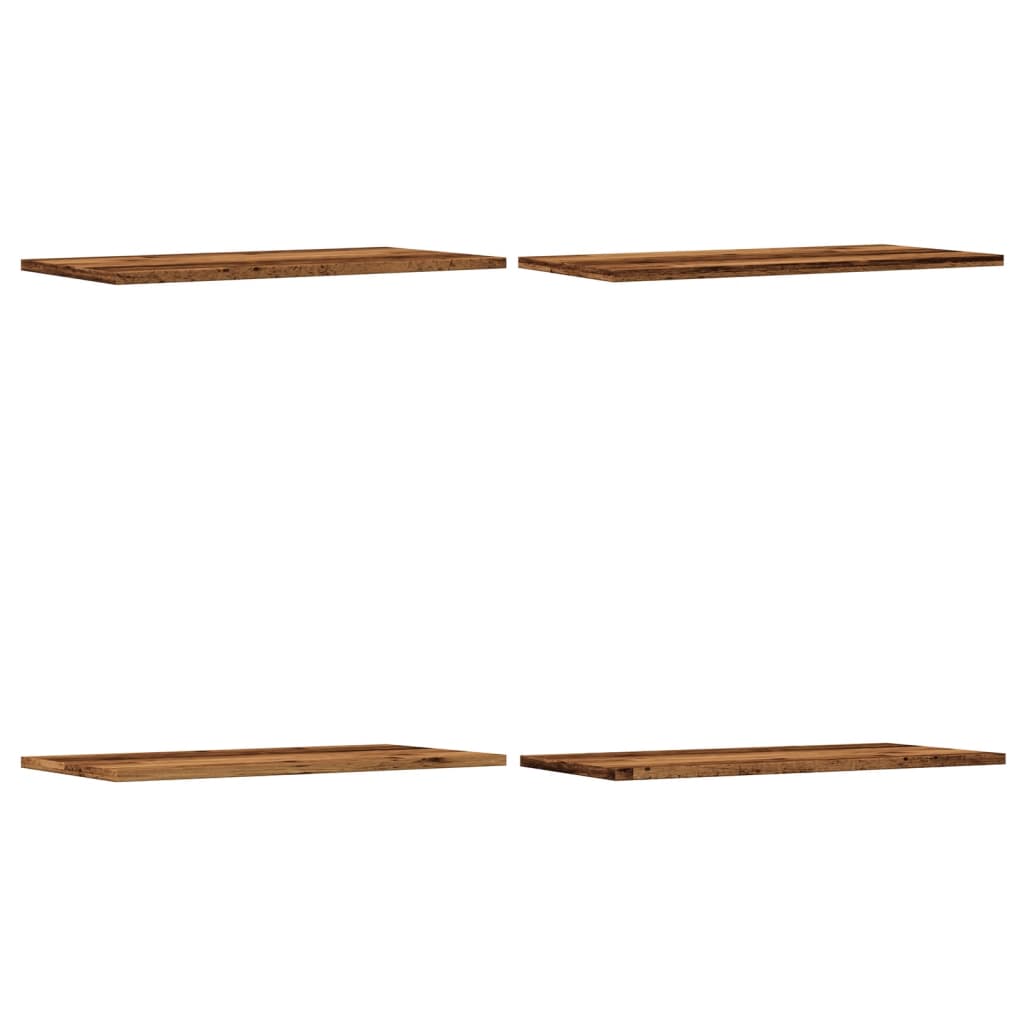 vidaXL Wall Shelves 4 pcs Old Wood 60x30x1,5 cm Engineered Wood