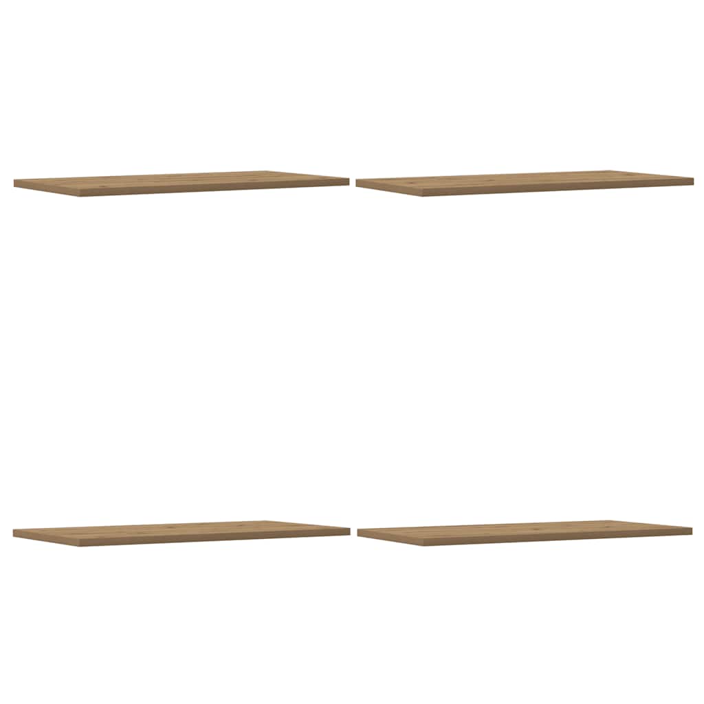 vidaXL Wall Shelves 4 pcs Artisan Oak 60x30x1,5 cm Engineered Wood