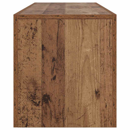 vidaXL TV Cabinet with LED Lights Old Wood 140x36.5x40 cm Engineered Wood