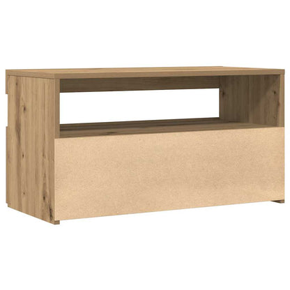 vidaXL TV Cabinets with LED Lights 2 pcs Artisan Oak Engineered Wood