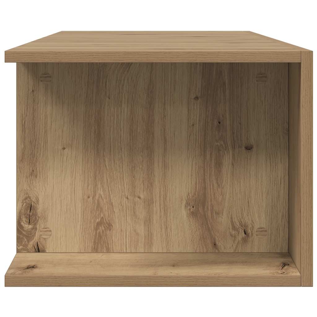 vidaXL TV Cabinet with LED Lights Artisan Oak 135x39x30 cm Engineered Wood