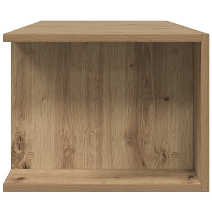 vidaXL TV Cabinet with LED Lights Artisan Oak 135x39x30 cm Engineered Wood