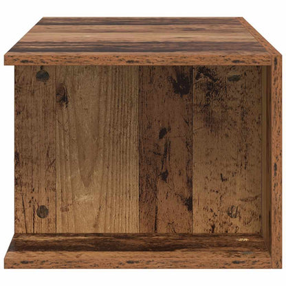 vidaXL TV Cabinet with LED Lights Old Wood 90x39x30 cm Engineered Wood