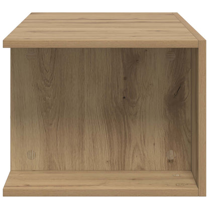 vidaXL TV Cabinet with LED Lights Artisan Oak 90x39x30 cm