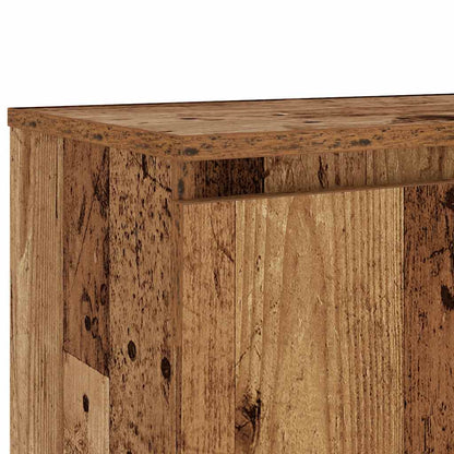 vidaXL TV Cabinet with LED Lights Old Wood 120x30x36 cm Engineered Wood