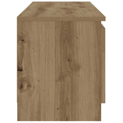 vidaXL TV Cabinet with LED Lights Artisian Oak 120x30x36 cm Engineered Wood