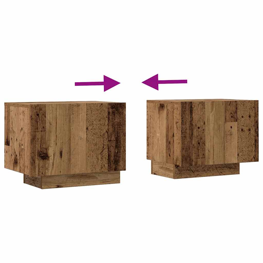 vidaXL TV Cabinet Old Wood 100x35x40 cm Engineered Wood