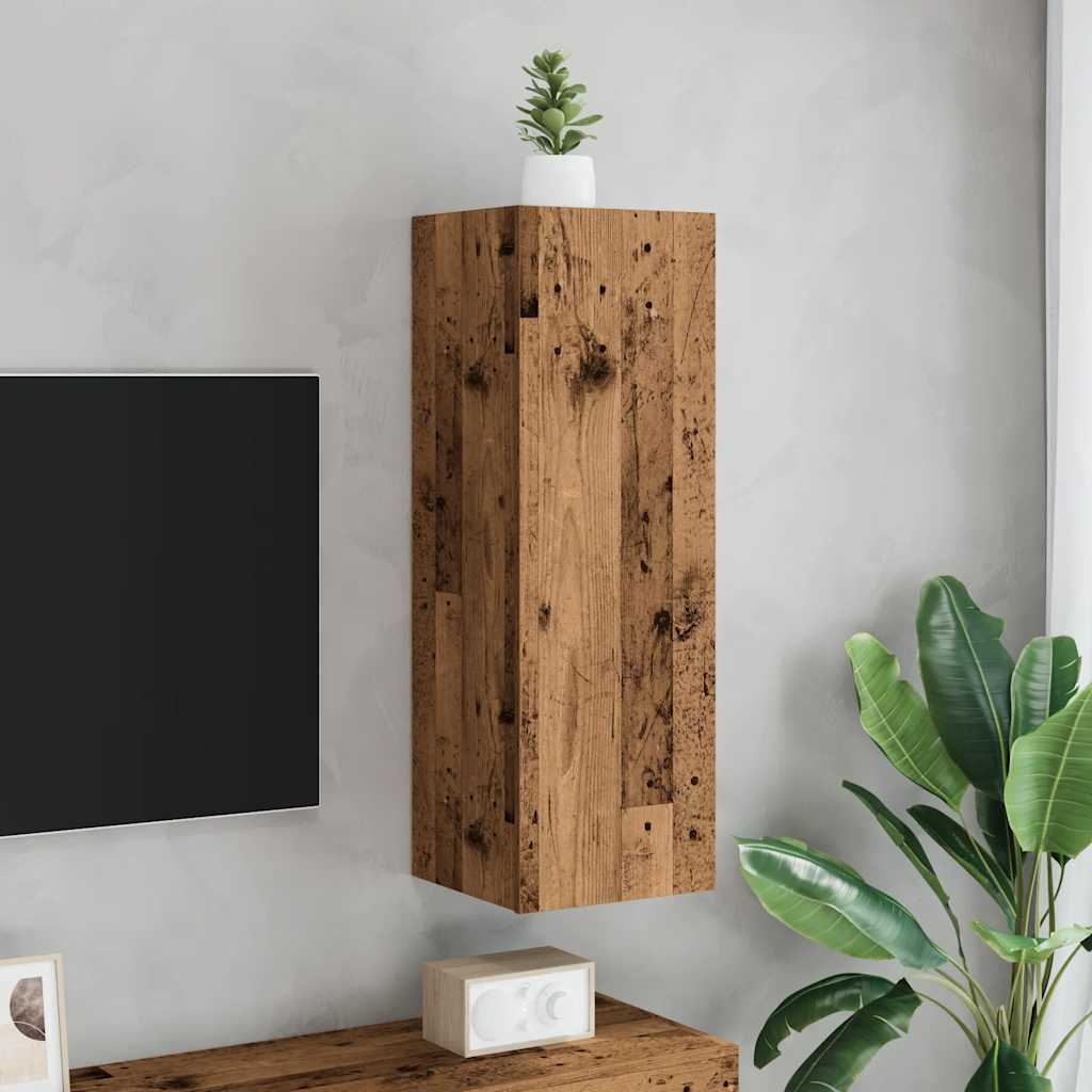 vidaXL TV Cabinet Old Wood 30.5x30x90 cm Engineered Wood