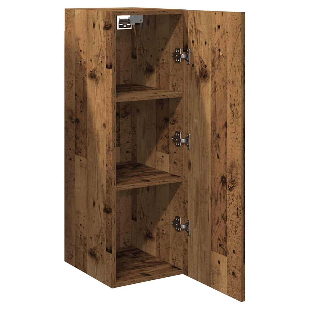vidaXL TV Cabinet Old Wood 30.5x30x90 cm Engineered Wood