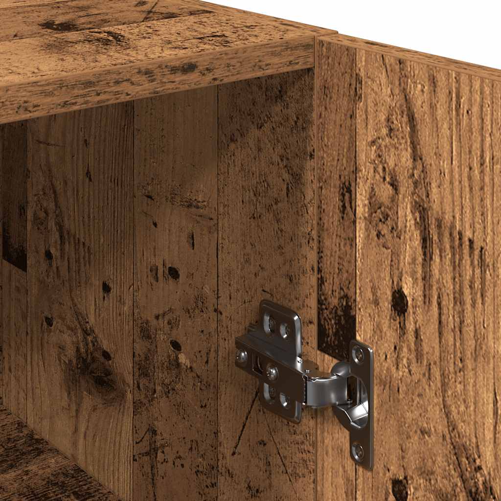 vidaXL TV Cabinet Old Wood 30.5x30x90 cm Engineered Wood