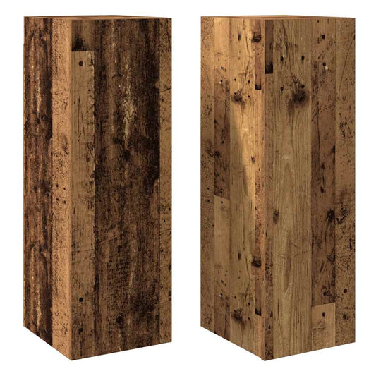 vidaXL 2 Piece TV Cabinet Set Old Wood 30,5x30x90 cm Engineered Wood