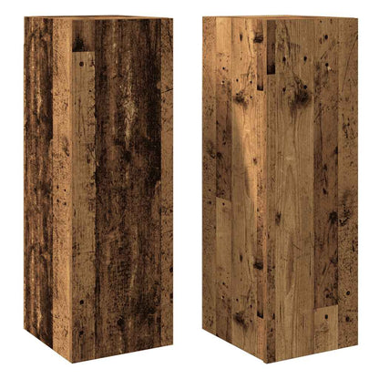 vidaXL 2 Piece TV Cabinet Set Old Wood 30,5x30x90 cm Engineered Wood