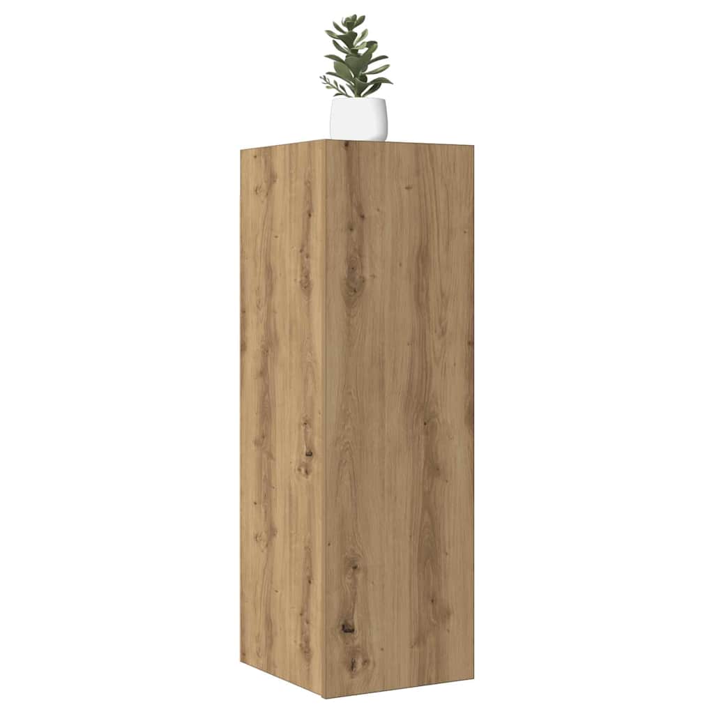vidaXL TV Cabinets 2 pcs Artisan Oak 30.5x30x90 cm Engineered Wood