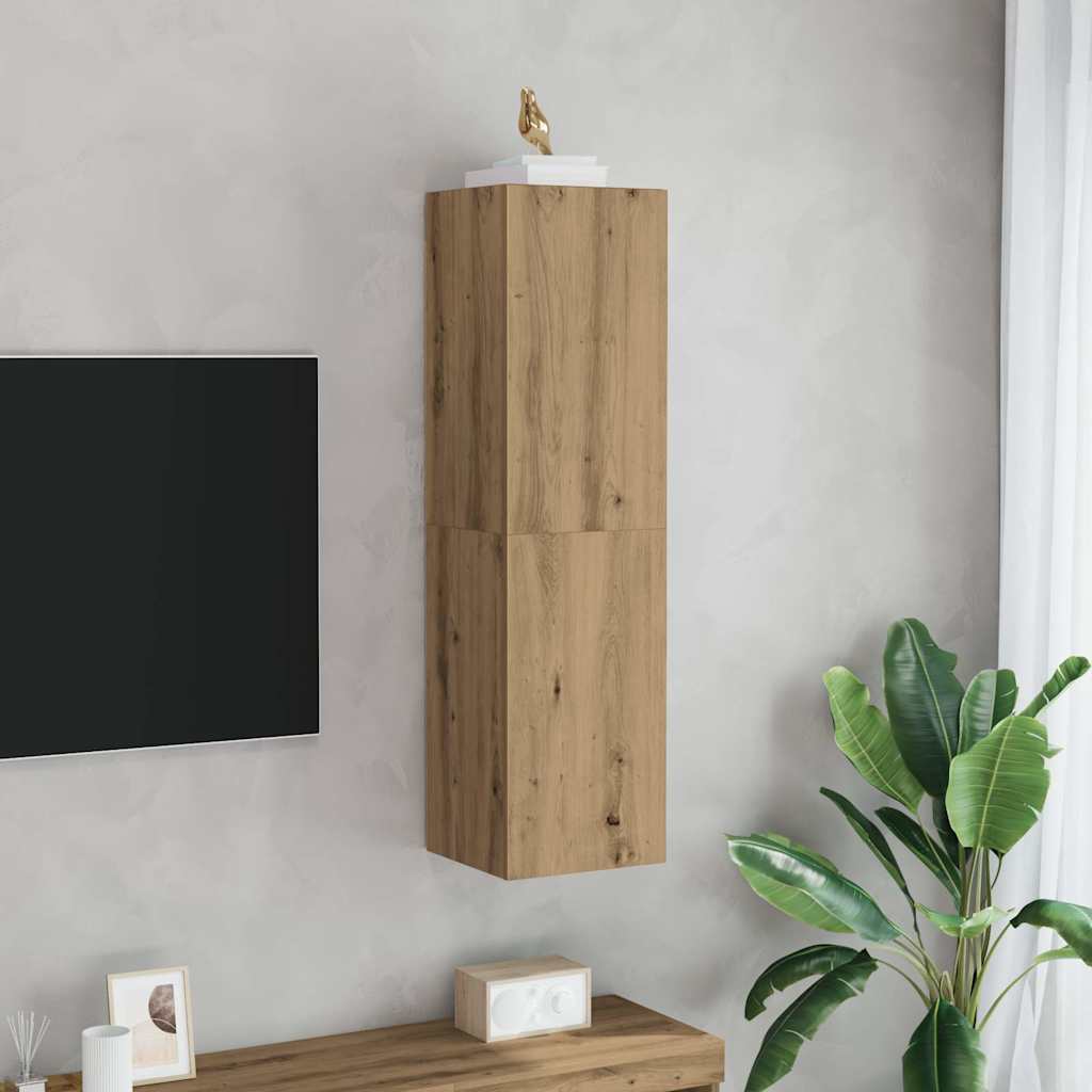 vidaXL TV Cabinet Artisan Oak 30.5x30x110 cm Engineered Wood