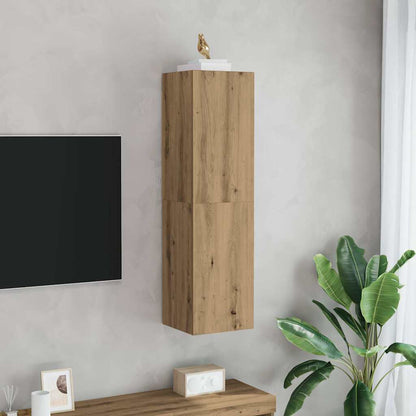 vidaXL TV Cabinet Artisan Oak 30.5x30x110 cm Engineered Wood