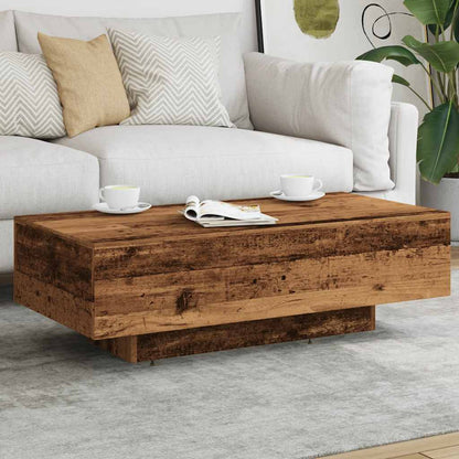 vidaXL Coffee Table Old Wood 100x49,5x31 cm Engineered Wood