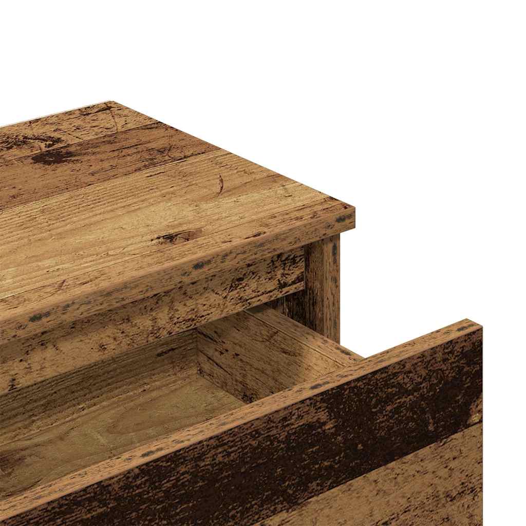 vidaXL Bedside Cabinet Old Wood 40x30x39 cm Engineered Wood