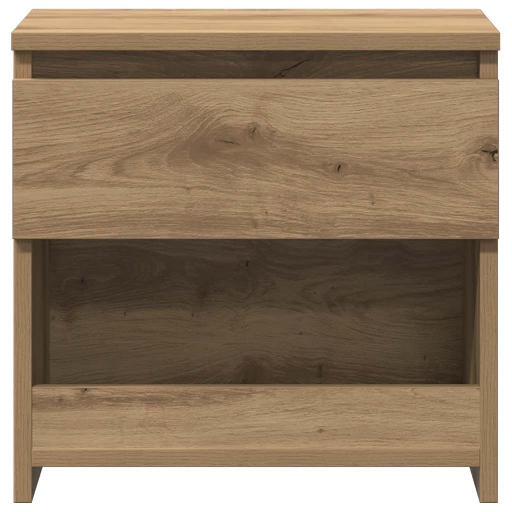 vidaXL Bedside Cabinet Artisan Oak 40x30x39 cm Engineered Wood