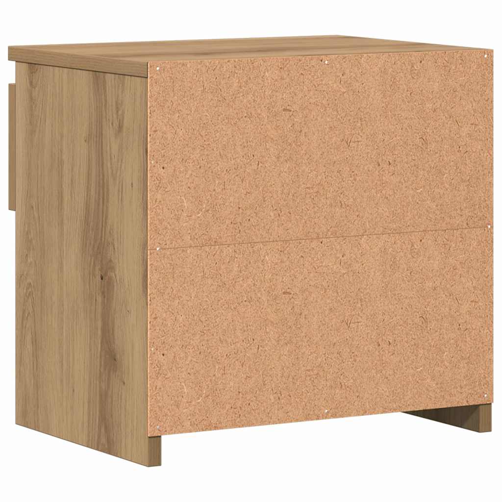 vidaXL Bedside Cabinets 2 pcs Artisan Oak 40x30x39 cm Engineered Wood
