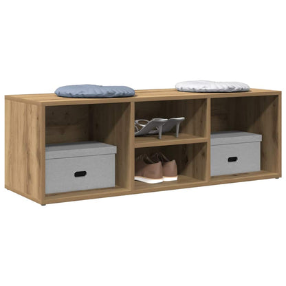 vidaXL Shoe Storage Bench Artisan Oak 105x35x35 cm Engineered Wood