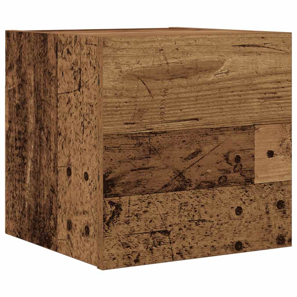 vidaXL Wall Mounted TV Cabinet Old Wood 30.5x30x30 cm
