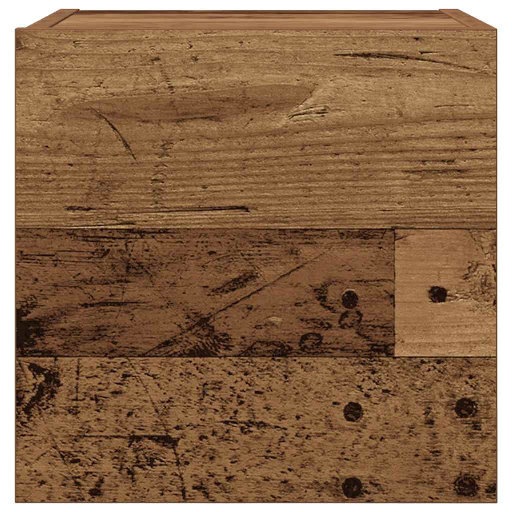 vidaXL Wall Mounted TV Cabinet 2 pcs Old Wood 30.5x30x30 cm