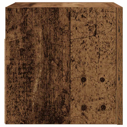vidaXL 2 Piece Wall-mounted TV Cabinet Set Old Wood 30,5x30x30 cm