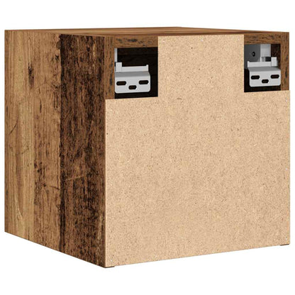 vidaXL Wall Mounted TV Cabinet 2 pcs Old Wood 30.5x30x30 cm