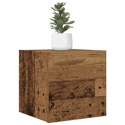 vidaXL Wall Mounted TV Cabinet 2 pcs Old Wood 30.5x30x30 cm