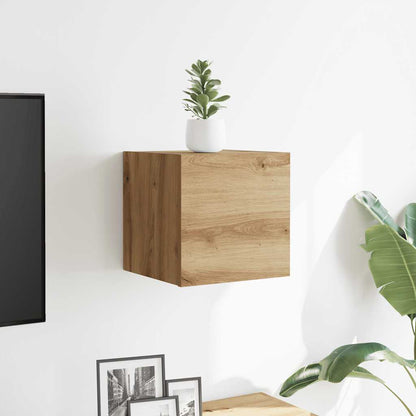 vidaXL Wall Mounted TV Cabinet Artisan Oak 30.5x30x30 cm