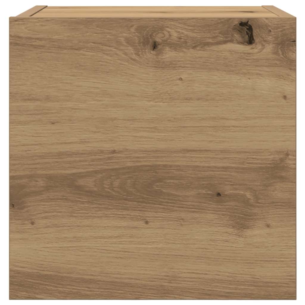 vidaXL Wall Mounted TV Cabinet 2 pcs Artisan Oak 30.5x30x30 cm