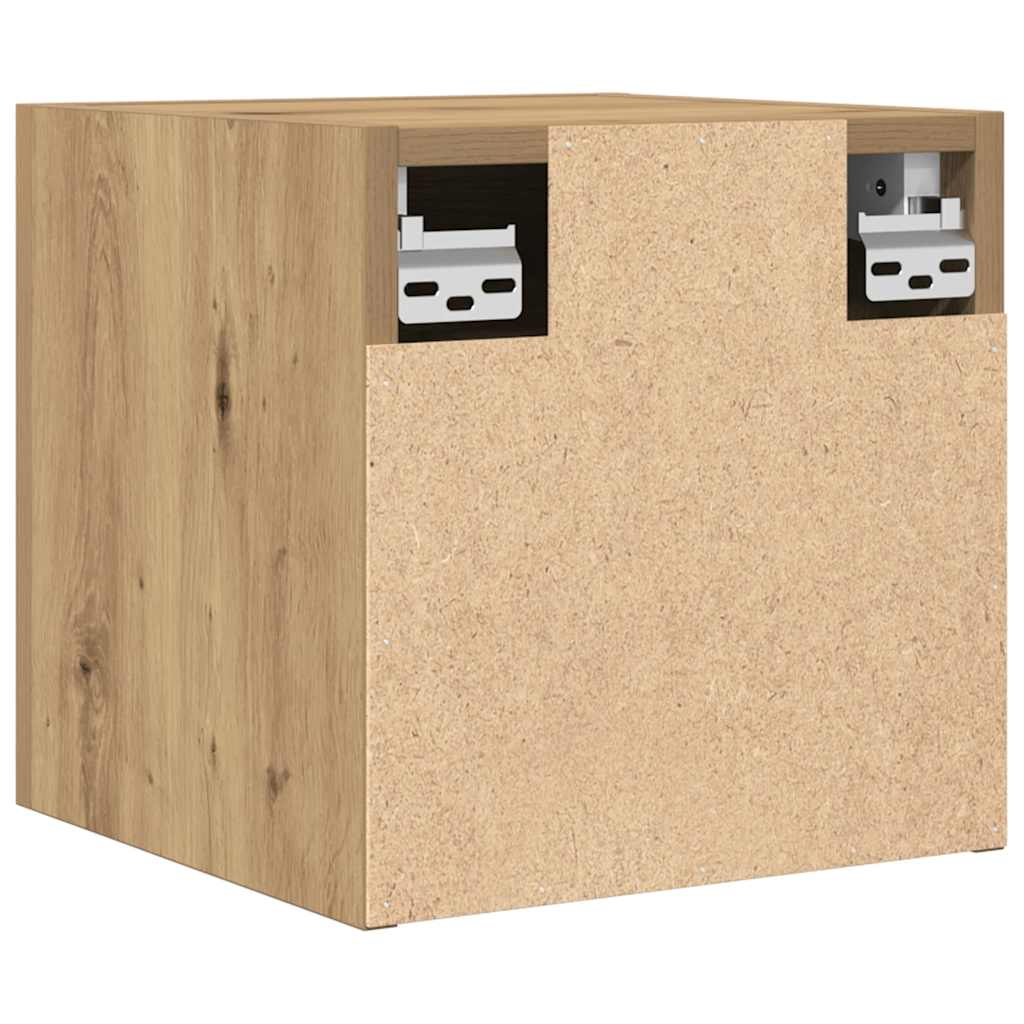vidaXL 2 Piece Wall-mounted TV Cabinet Set Artisan Oak 30,5x30x30 cm