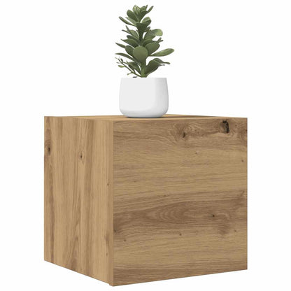 vidaXL Wall Mounted TV Cabinet 2 pcs Artisan Oak 30.5x30x30 cm