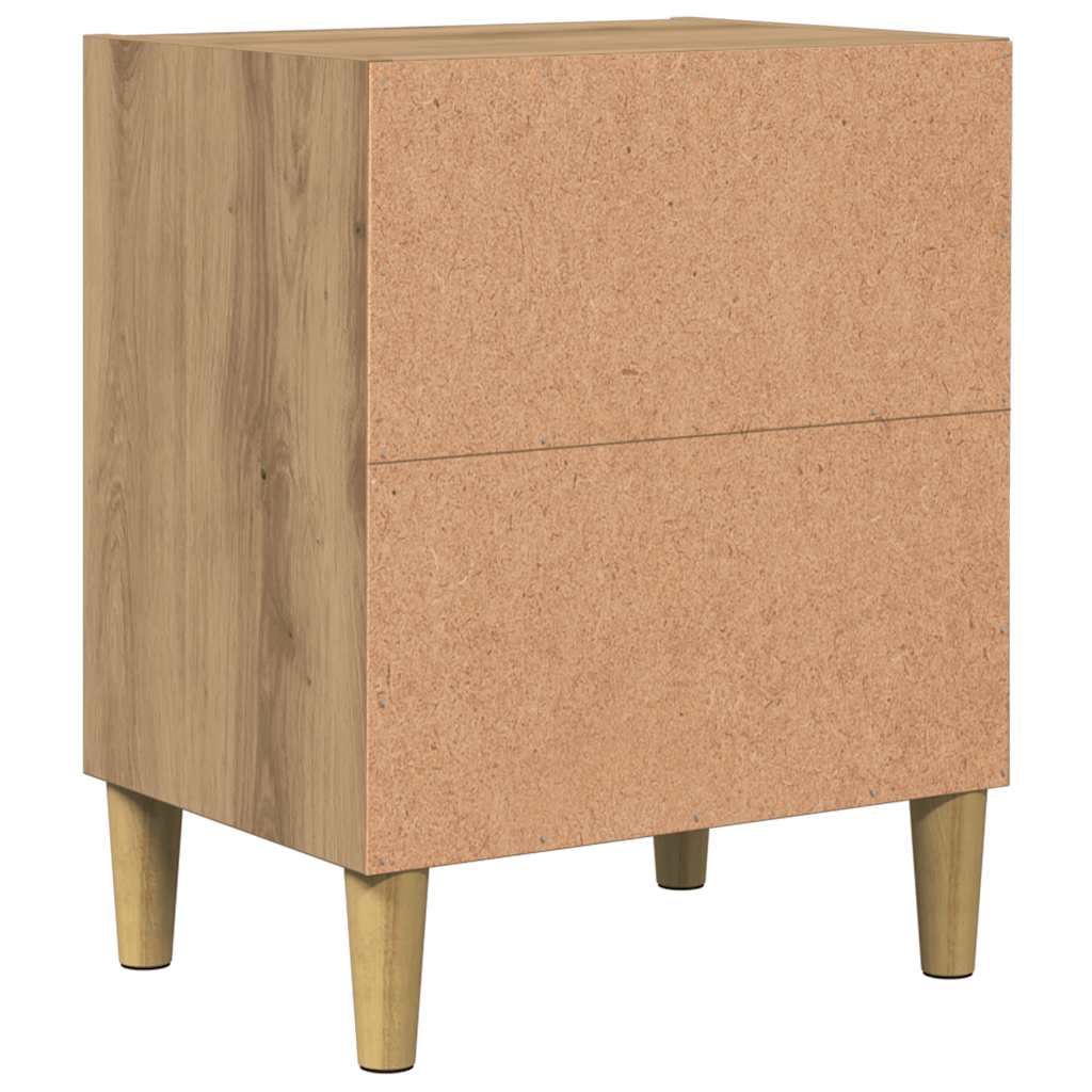 vidaXL Bedside Cabinet Artisan Oak 40x30x50 cm Engineered Wood