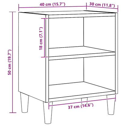 vidaXL Bedside Cabinet Artisan Oak 40x30x50 cm Engineered Wood
