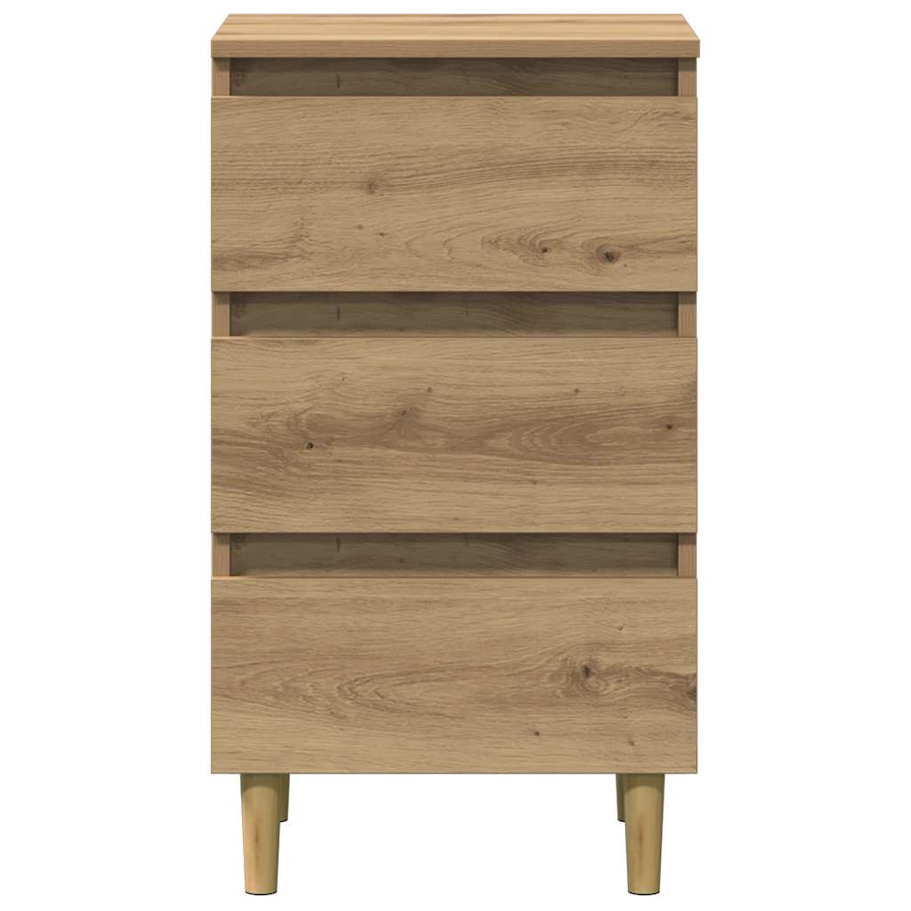 vidaXL Bedside Cabinet Artisan Oak 40x35x69 cm Engineered Wood