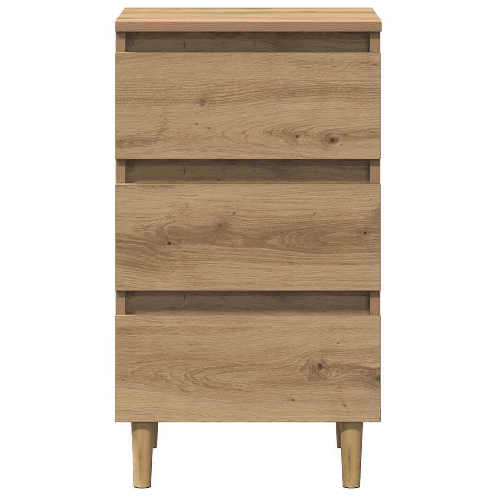 vidaXL Bedside Cabinet Artisan Oak 40x35x69 cm Engineered Wood