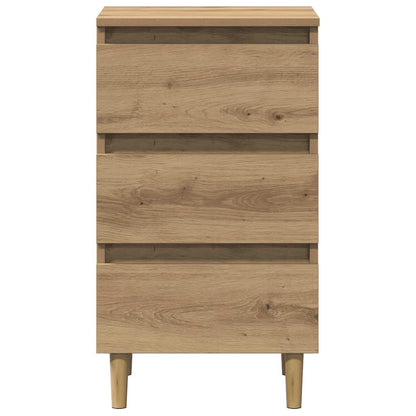vidaXL Bedside Cabinet Artisan Oak 40x35x69 cm Engineered Wood