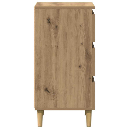 vidaXL Bedside Cabinet Artisan Oak 40x35x69 cm Engineered Wood