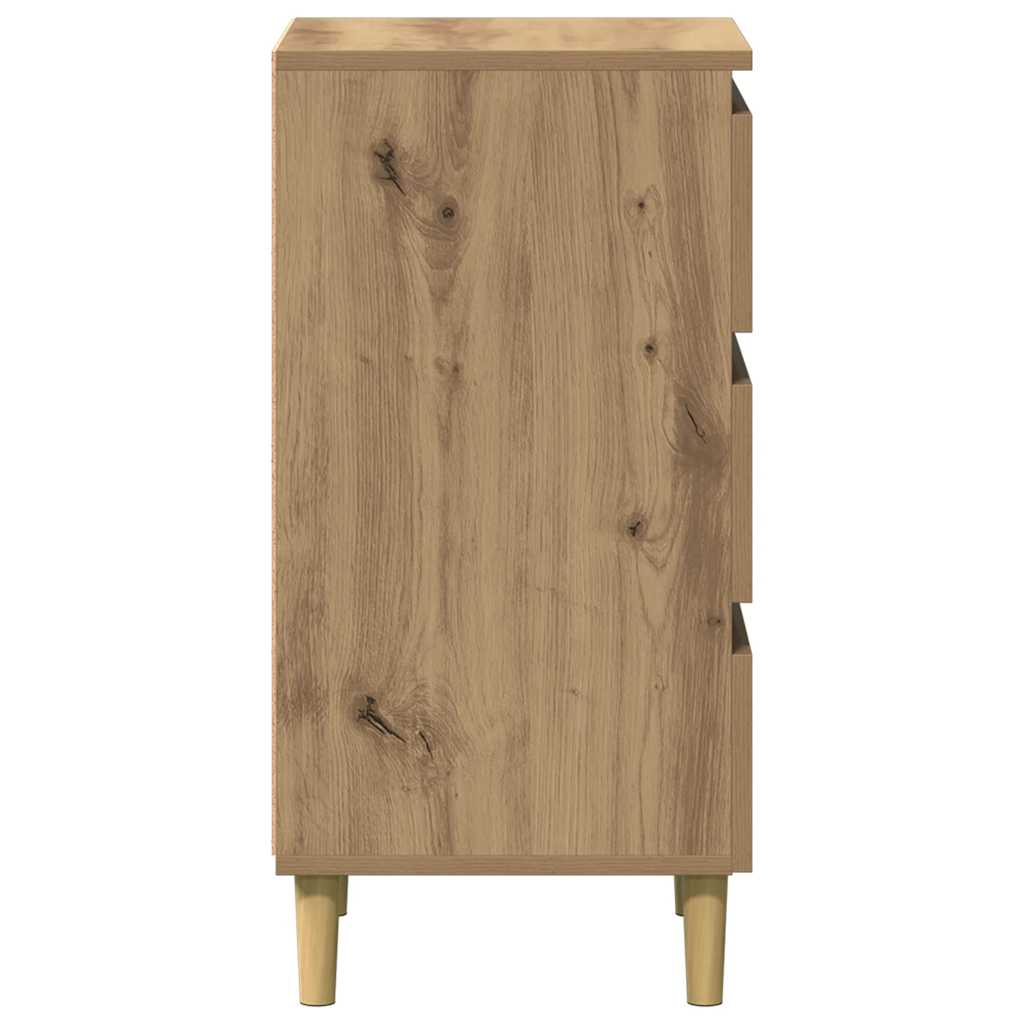 vidaXL Bedside Cabinet Artisan Oak 40x35x69 cm Engineered Wood