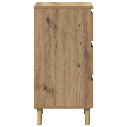 vidaXL Bedside Cabinet Artisan Oak 40x35x69 cm Engineered Wood