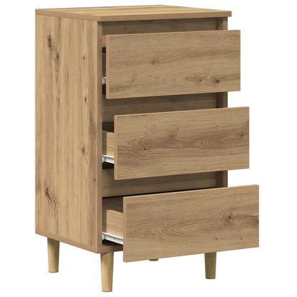 vidaXL Bedside Cabinet Artisan Oak 40x35x69 cm Engineered Wood