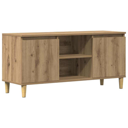 vidaXL TV Cabinet Artisan Oak 102x35x50 cm Engineered Wood