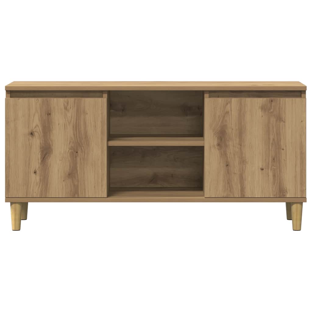 vidaXL TV Cabinet Artisan Oak 102x35x50 cm Engineered Wood
